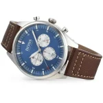 1513709-hugo-boss-watch-men-blue-dial-leather-brown-strap-quartz-battery-analog-chronograph-pioneer.webp