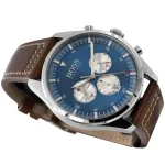 1513709-hugo-boss-watch-men-blue-dial-leather-brown-strap-quartz-battery-analog-chronograph-pioneer.webp