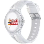 1720027-tommy-hilfiger-watch-jeans-unisex-white-dial-rubber-transparent-strap-quartz-battery-analog-three-hand-berlin.webp