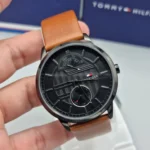 1791604-tommy-hilfiger-watch-men-black-dial-leather-brown-strap-quartz-battery-analog-three-hand-hunter.webp