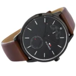 1791604-tommy-hilfiger-watch-men-black-dial-leather-brown-strap-quartz-battery-analog-three-hand-hunter.webp