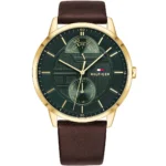 1791607-tommy-hilfiger-watch-men-green-dial-leather-brown-strap-quartz-battery-analog-three-hand-hunter.webp