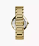 ساعة مايكل كورس Parker Three-Hand Gold-Tone Stainless Steel
