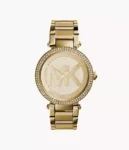 ساعة مايكل كورس Parker Three-Hand Gold-Tone Stainless Steel