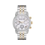 ساعة مايكل كورس Two Tone Chronograph