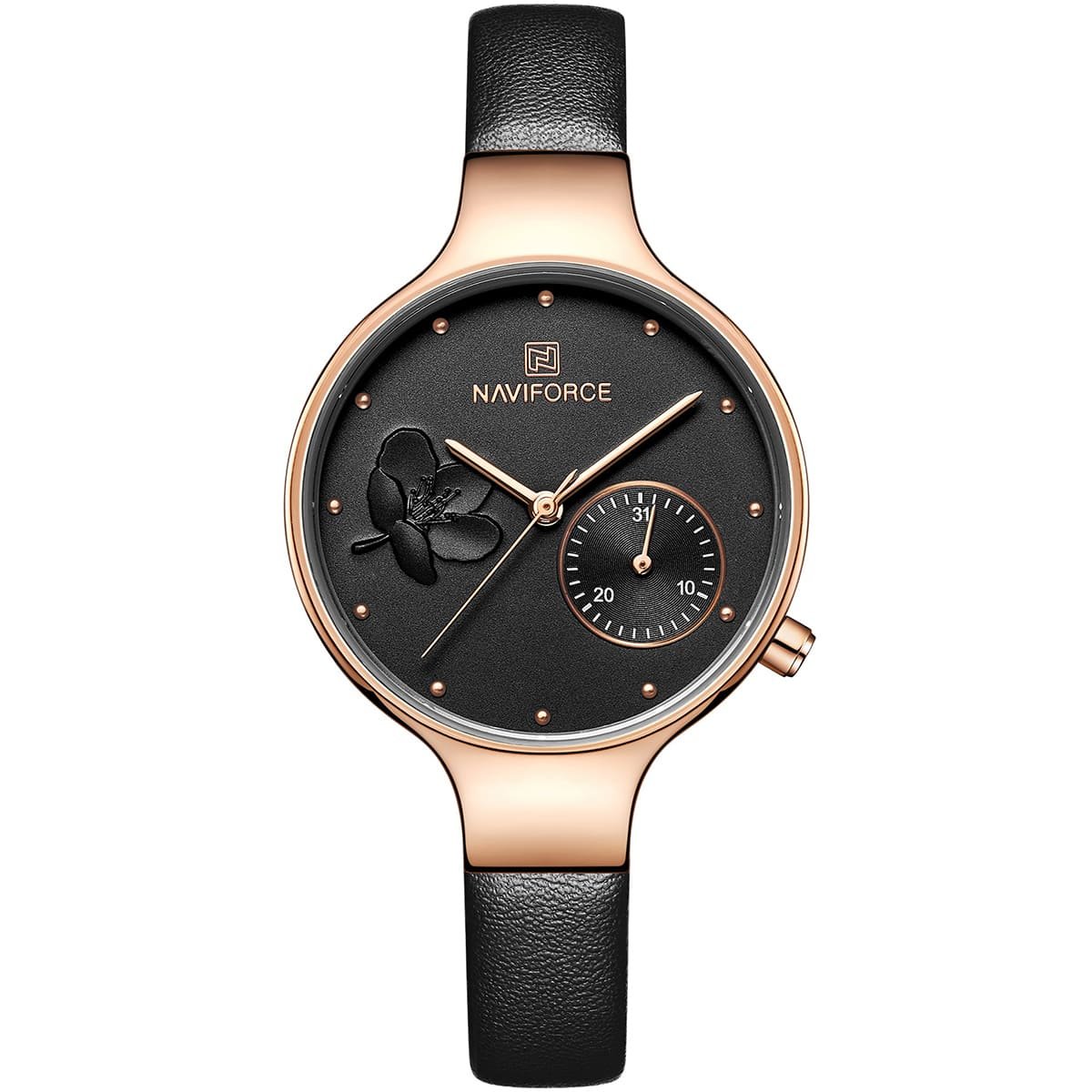 nf5001-rg-b-b-naviforce-watch-women-black-dial-leather-strap-quartz-battery-analog-for-dream.jpg