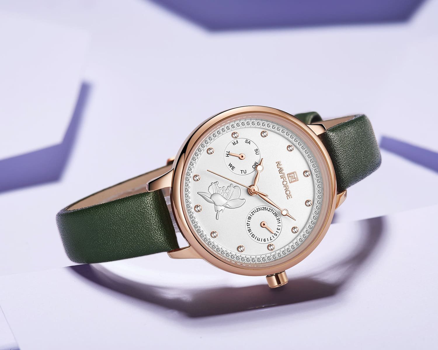 nf5003-rg-w-gn-naviforce-watch-women-white-dial-leather-green-strap-quartz-battery-analog-for-dream_4.jpg