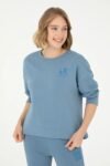 main-0-U.S. Polo Assn. سويت شيرت نسائي أساسي برقبة دائرية باللون الأزرق الداكن 50296919 -vr032