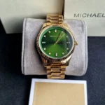 mk3226-michael-kors-watch-men-green-dial-metal-stainless-steel-gold-strap-quartz-battery-analog-three-hand-felicity.webp