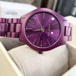 mk4507-michael-kors-watch-women-purple-dial-metal-stainless-steel-strap-quartz-battery-analog-three-hand-runway-slim.webp