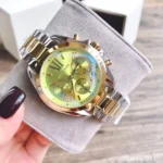 mk6198-michael-kors-watch-women-green-dial-metal-stainless-steel-silver-gold-two-tone-strap-quartz-battery-analog-chronograph-bradshaw.webp