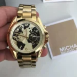mk6272-michael-kors-watch-unisex-black-gold-dial-metal-stainless-steel-golden-strap-quartz-battery-analog-chronograph-bradshaw.webp
