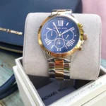 mk6389-michael-kors-watch-women-blue-dial-metal-stainless-steel-silver-rose-gold-two-tone-strap-quartz-battery-analog-chronograph-bradshaw.webp