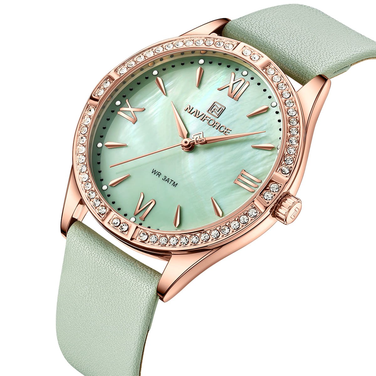 nf5038-rg-gn-naviforce-watch-wr-3atm-women-mother-of-pearl-green-dial-leather-strap-quartz-battery-analog-three-hand-for-dream_2.jpg