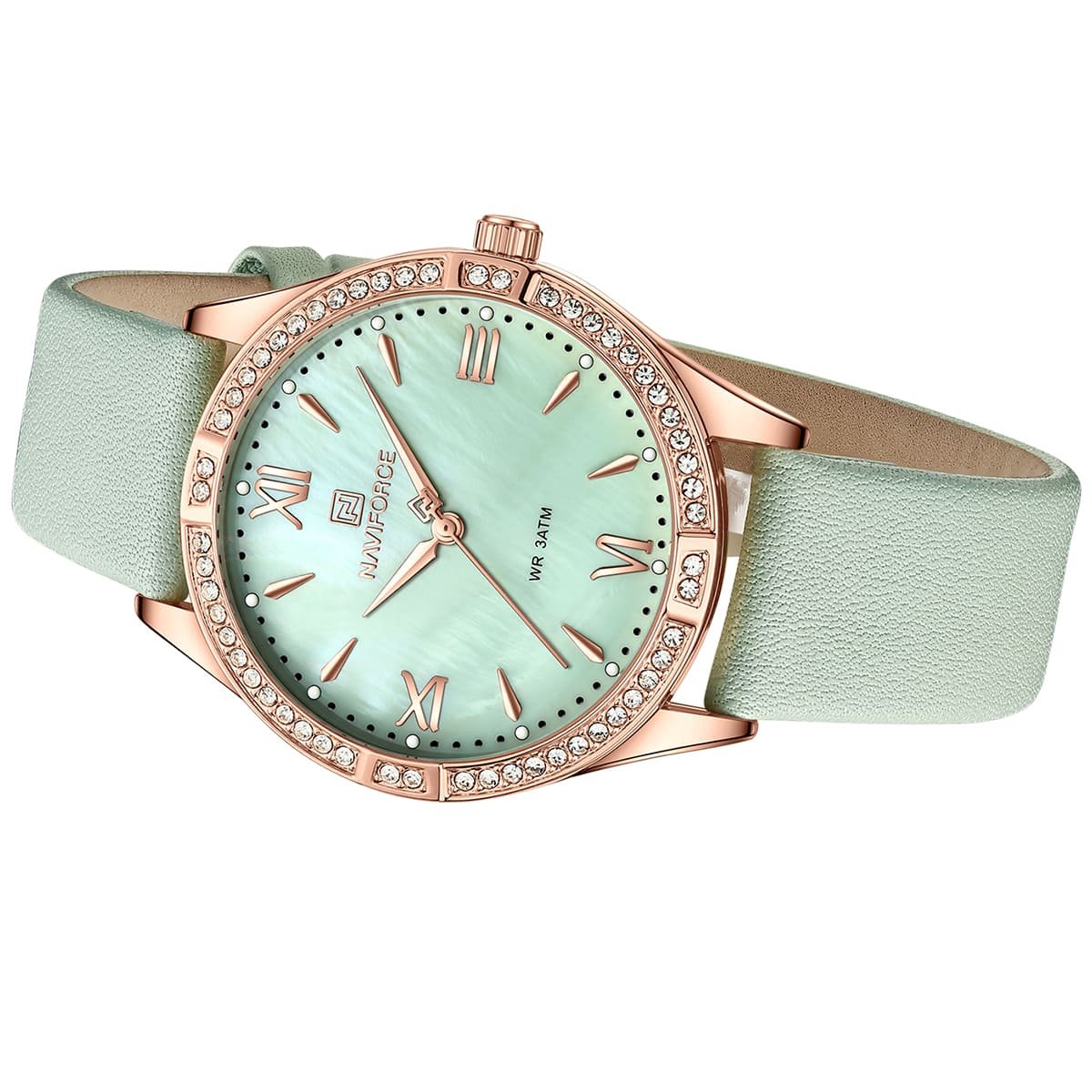 nf5038-rg-gn-naviforce-watch-wr-3atm-women-mother-of-pearl-green-dial-leather-strap-quartz-battery-analog-three-hand-for-dream_5.jpg