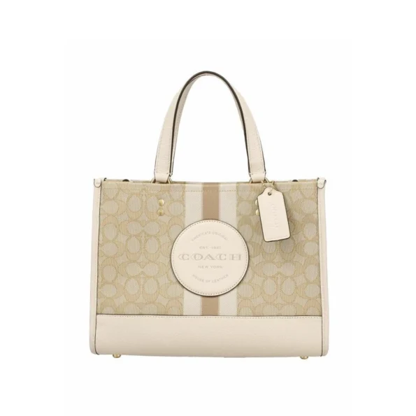 Coach Dempsey Carryall in Signature Jacquard with Stripe and Coach Patch