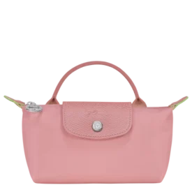 LONGCHAMP LE PLIAGE GREEN MINI POUCH WITH HANDLE