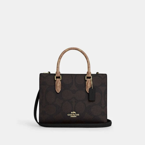 Coach Maggie Small Tote Bag – Blocked Signature Canvas