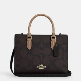 Coach Maggie Small Tote Bag – Blocked Signature Canvas