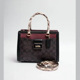 Coach Grace Monogram x Plum Mini Tote Bag