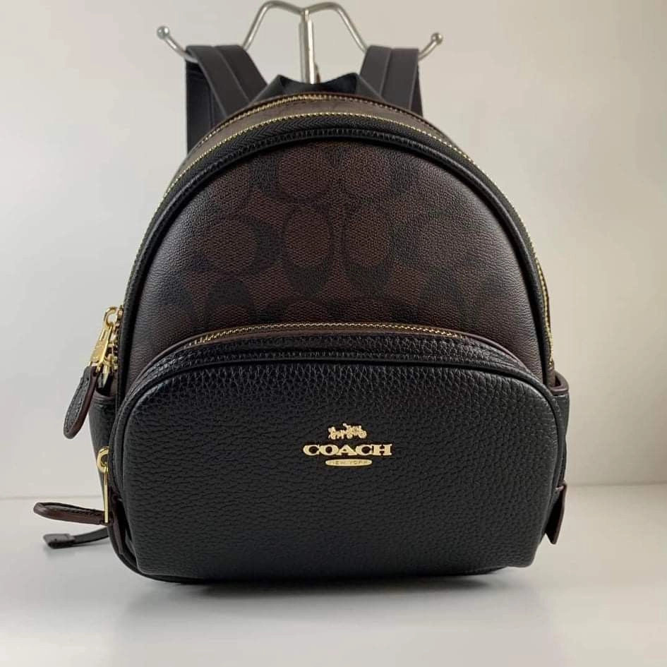 coach_bags_backpack__authentic_1670142590_c8d5c00b_progressive-1-outlet90-com COACH MINI COURT BACKPACK IN SIGNATURE CANVAS