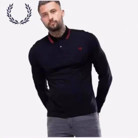 فريد بيري بولو شيرت كم Black