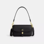 pebbled leather/Gold/Black