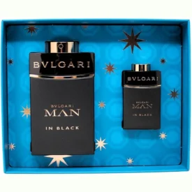 عطر بولغاري مان إن بلاك طقم رجالي 100 مل+ 15 مل EDP