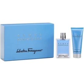 عطر سلفاتوري فيراغامو أكوا إيسنزيال للرجال – أو دو تواليت – ١٠٠ مل + جيل ١٥٠ مل
