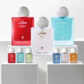 طقم ابراق مسك للجنسين 75 مل مع 6 بحجم 10 مل EDP