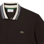 lacostefrenchmadeclassicfitstripecollarpoloshirtbrown1-2-outlet90-com