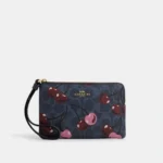 Navy Cherry Print