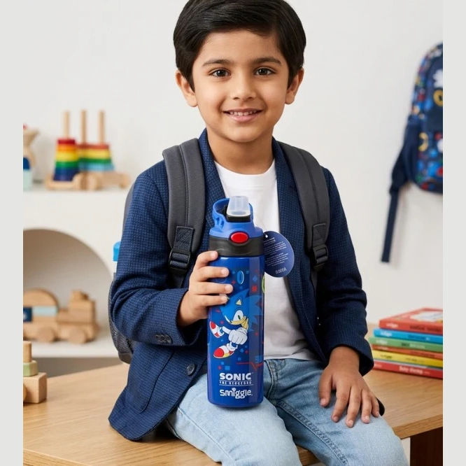 sonicthehedgehogkidswaterbottle520mlstainlesssteelpushbuttonstrawbottledeliveryalloverpakistanwithcashondelivery3-1-outlet90-com