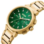 1502679-hugo-boss-watch-women-green-dial-metal-stainless-gold-strap-quartz-battery-analog-one