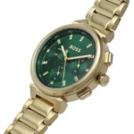 1502679-hugo-boss-watch-women-green-dial-metal-stainless-gold-strap-quartz-battery-analog-one