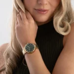 1502679-hugo-boss-watch-women-green-dial-metal-stainless-gold-strap-quartz-battery-analog-one