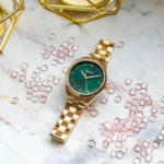 1502729-hugo-boss-watch-women-green-dial-metal-stainless-gold-strap-quartz-battery-analog-three-hand-sage