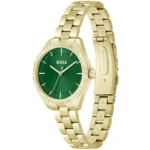 1502729-hugo-boss-watch-women-green-dial-metal-stainless-gold-strap-quartz-battery-analog-three-hand-sage