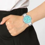 1502763-hugo-boss-watch-women-turquoise-dial-metal-stainless-steel-silver-strap-quartz-battery-analog-4-hands-one