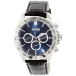 1513176-hugo-boss-watch-men-blue-dial-leather-black-strap-quartz-battery-analog-chronograph-ikon