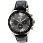 1513177-hugo-boss-watch-men-black-dial-leather-strap-quartz-battery-analog-three-hand-ikon