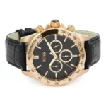 1513179-hugo-boss-watch-men-black-dial-leather-strap-quartz-battery-analog-chronograph-ikon
