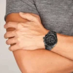 1513367-hugo-boss-watch-men-black-dial-leather-strap-quartz-battery-analog-chronograph-onyx