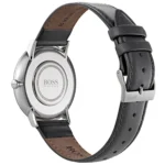 1513539-hugo-boss-watch-men-blue-dial-leather-gray-strap-quartz-battery-analog-three-hand-horizon