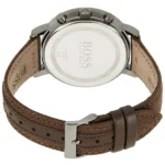 1513690-hugo-boss-watch-chronograph-men-silver-dial-leather-brown-strap-quartz-battery-analog-spirit