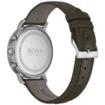 1513692-hugo-boss-watch-chronograph-men-black-dial-fibers-green-textile-over-leather-strap-quartz-battery-analog-spirit
