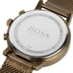 1513693-hugo-boss-watch-chronograph-men-blue-dial-metal-stainless-brown-mesh-strap-quartz-battery-analog-spirit