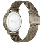 1513693-hugo-boss-watch-chronograph-men-blue-dial-metal-stainless-brown-mesh-strap-quartz-battery-analog-spirit