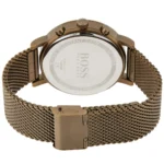 1513693-hugo-boss-watch-chronograph-men-blue-dial-metal-stainless-brown-mesh-strap-quartz-battery-analog-spirit