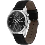 1513782-hugo-boss-watch-men-black-dial-leather-strap-quartz-battery-analog-chronograph-skymaster